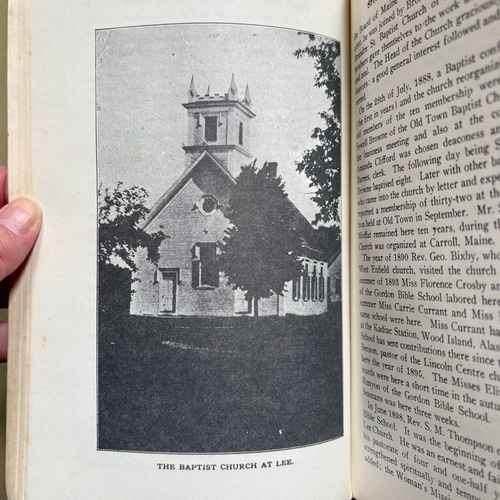 1982 The Story of an Old New England Town History of Lee Maine ME Belgrade Lakes